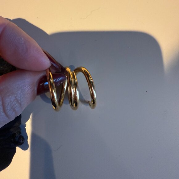 SOKO Amali Open Gold Twisted Ring - Picture 6 of 7